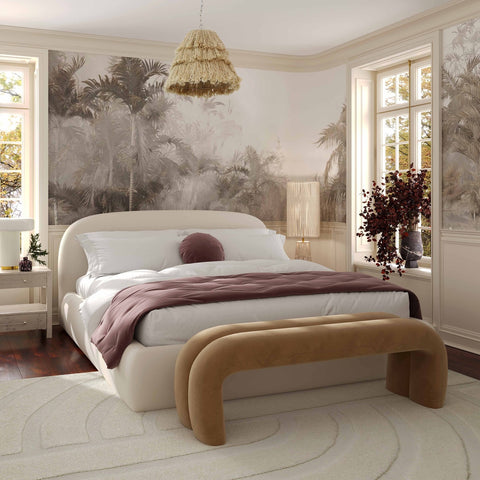 Beam Cream Natural Jute Floor Lamp Model: TOV-G18562