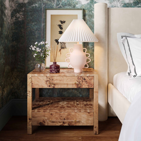 Hazza Cream Pleated Table Lamp Model: TOV-G18586