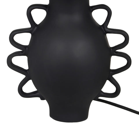 Hazza Black Pleated Table Lamp Model: TOV-G18587