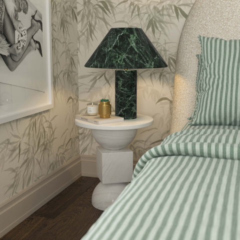 Mable Spider Green Marble Table Lamp Model: TOV-G18621