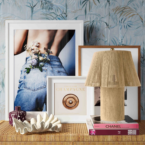 Corrine Natural Jute Table Lamp Model: TOV-G18626