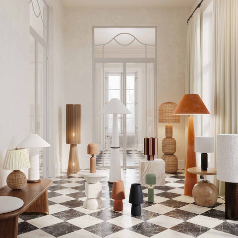 Graham Terracotta Velvet Floor Lamp Model: TOV-G18630