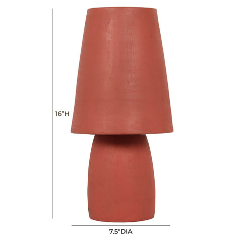 Porcini Red Terracotta Table Lamp Model: TOV-G18636