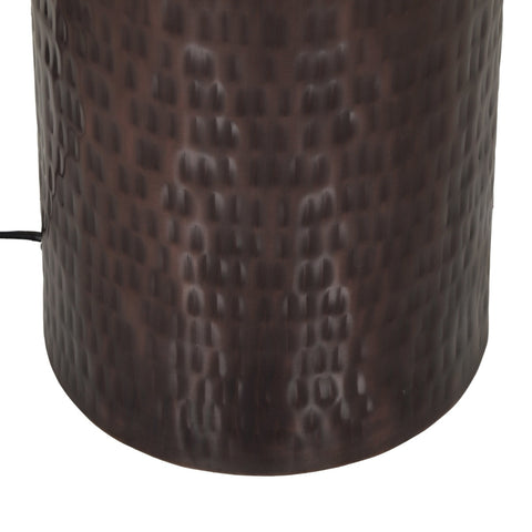 Grava Boucle & Hammered Bronze Metal Floor Lamp Model: TOV-G18638