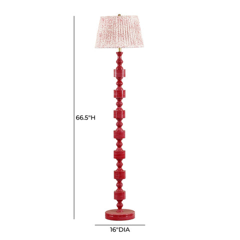 Peggy Pink Spotted Floor Lamp Model: TOV-G18676