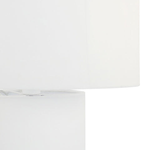 Cleopatra Cream Linen Floor Lamp Model: TOV-G54330