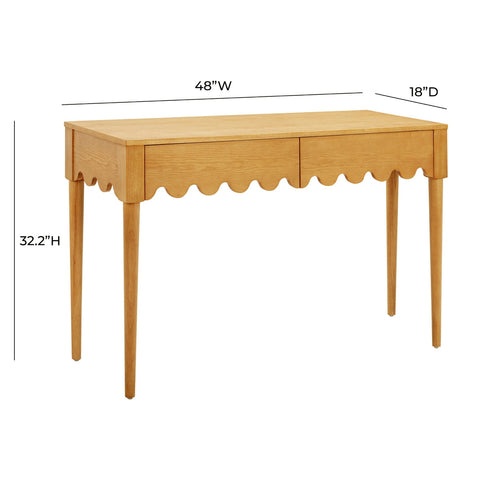 Oodle Natural Ash 2-Drawer Desk Model: TOV-H54324
