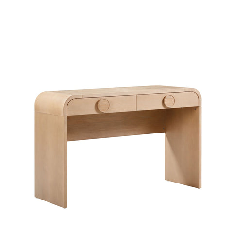 Moonrise Natural Ash 2-Drawer Vanity Desk with Mirror Model: TOV-H54326