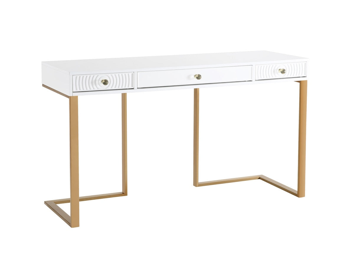 Janie White Lacquer DeskÂ  Model: TOV-H5519