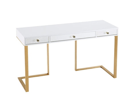 Janie White Lacquer DeskÂ  Model: TOV-H5519