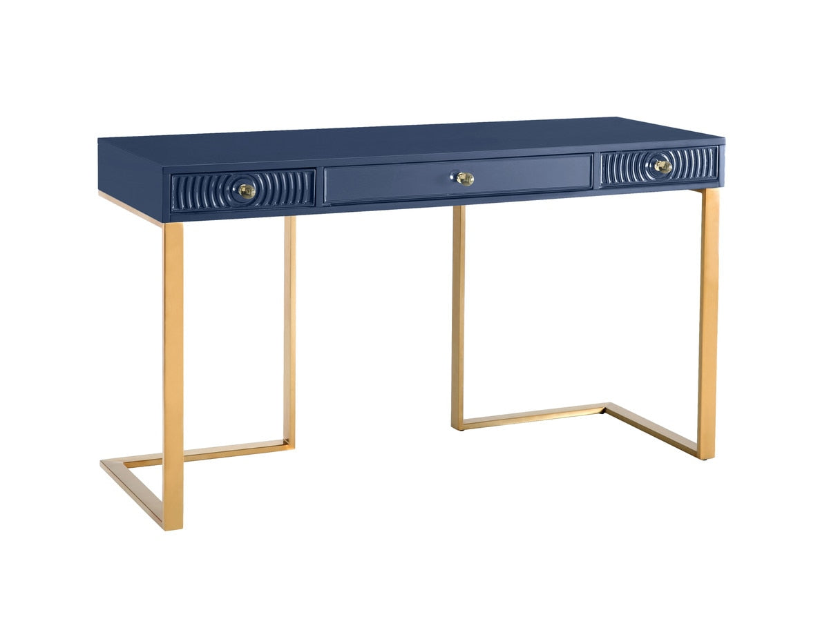Janie Blue Lacquer Desk Model: TOV-H5520