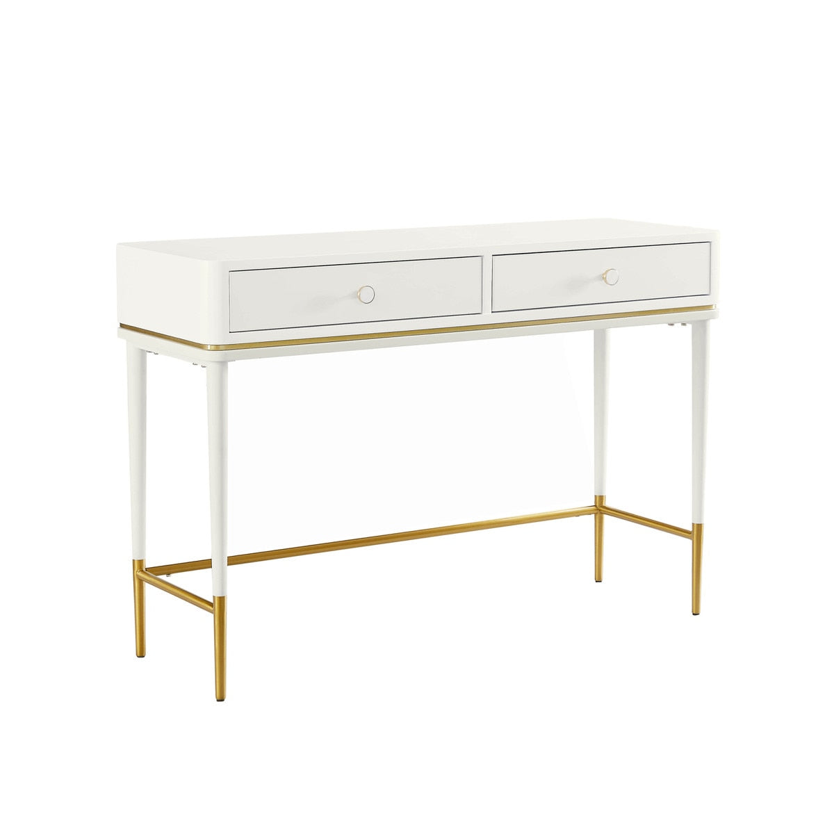 Mariah Two Drawer Off-White Desk Model: TOV-H68716