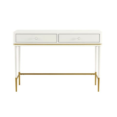 Mariah Two Drawer Off-White Desk Model: TOV-H68716