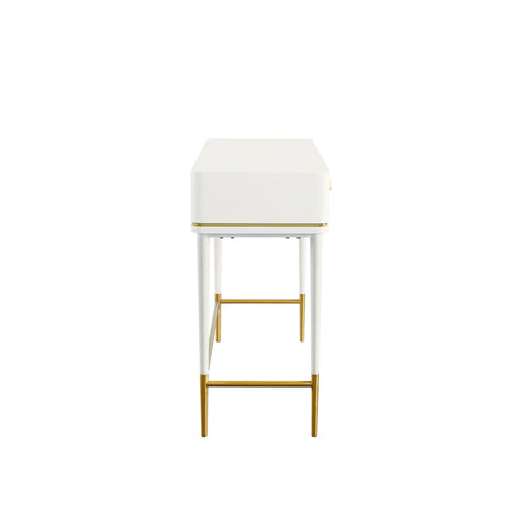 Mariah Two Drawer Off-White Desk Model: TOV-H68716