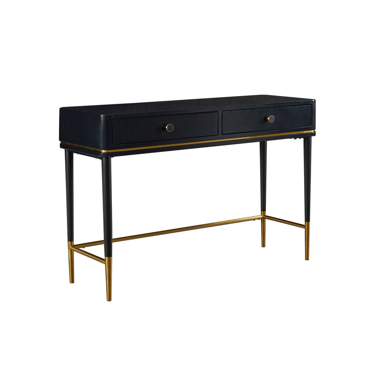 Mariah Two Drawer Black Desk Model: TOV-H68717