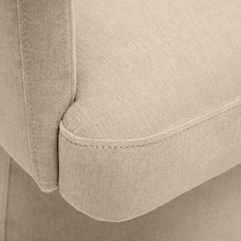 Kristen Taupe Upcycled Chenille Rolling Desk Chair Model: TOV-H68926