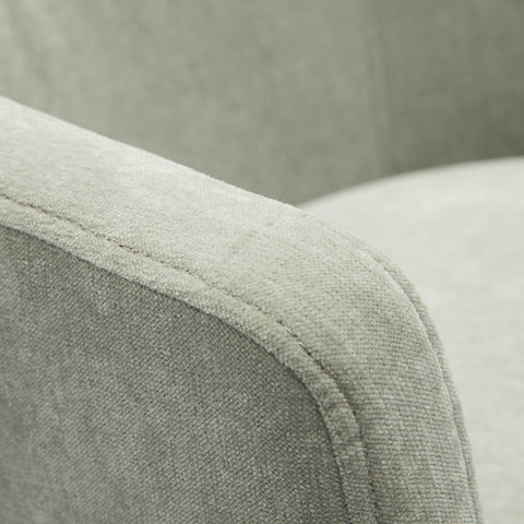 Kristen Light Green Upcycled Chenille Rolling Desk Chair Model: TOV-H68928