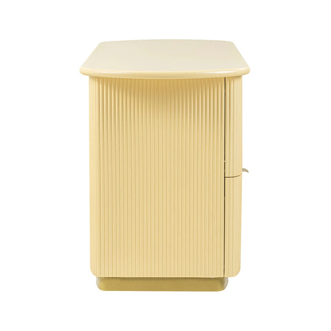 Francesca Yellow Peach 3-Drawer Executive Desk Model: TOV-H69001