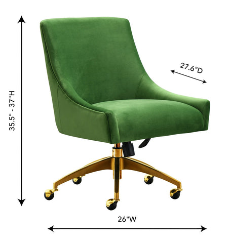 Beatrix Green Office Swivel Chair Model: TOV-H7232