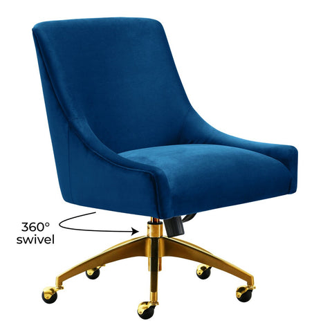 Beatrix Navy Office Swivel Chair Model: TOV-H7233