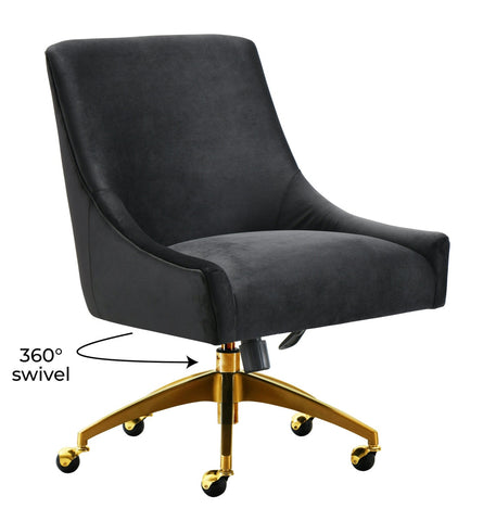 Beatrix Black Office Swivel Chair Model: TOV-H7234