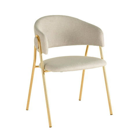 Lara Cream Dining Chair - Set of 2 Model: TOV-IHD68557