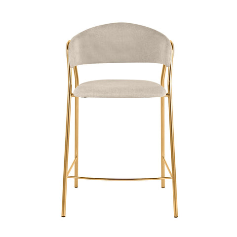 Lara Cream Counter Stool - Set of 2 Model: TOV-IHD68558