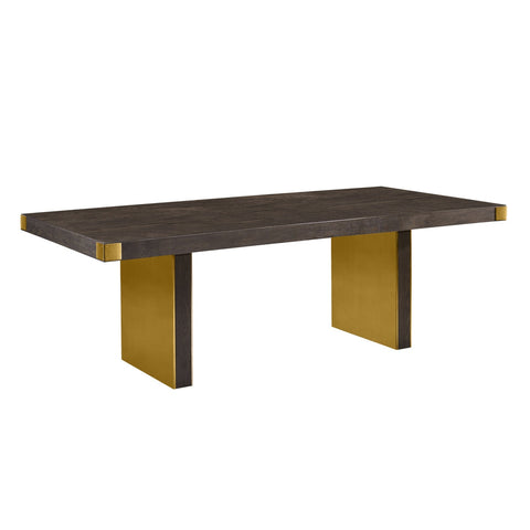 Selena Chocolate Brown Ash Dining Table by Inspire Me! Home Decor Model: TOV-IHD68562