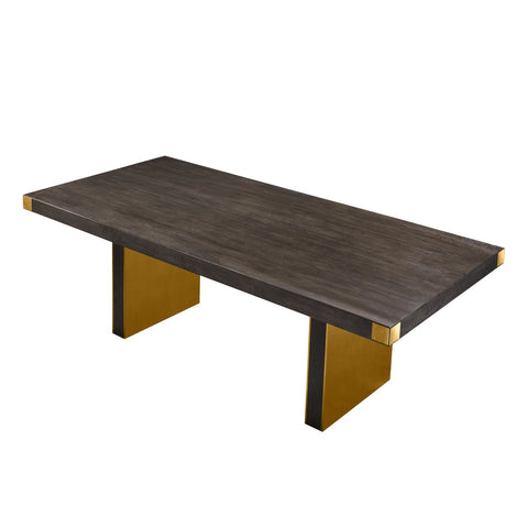 Selena Chocolate Brown Ash Dining Table by Inspire Me! Home Decor Model: TOV-IHD68562