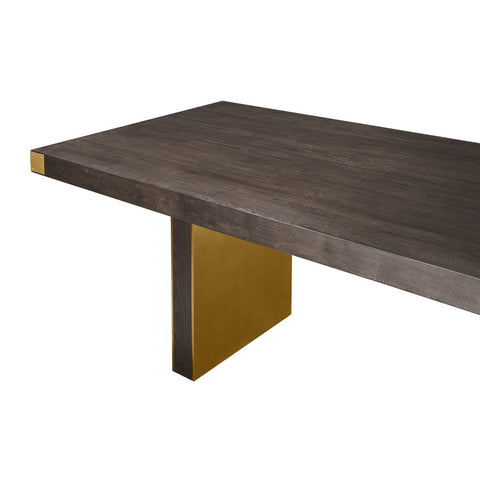 Selena Chocolate Brown Ash Dining Table by Inspire Me! Home Decor Model: TOV-IHD68562