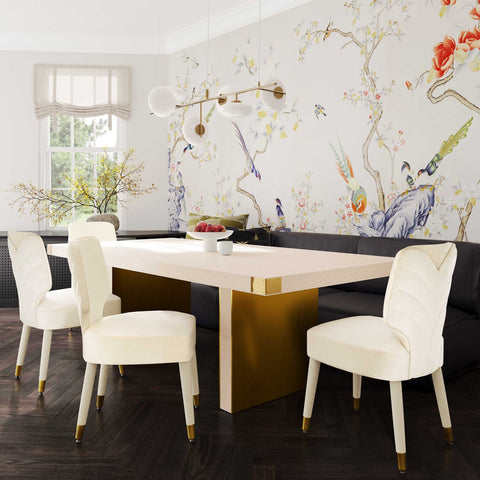 Selena Cream Ash Dining Table by Inspire Me! Home Decor Model: TOV-IHD68563
