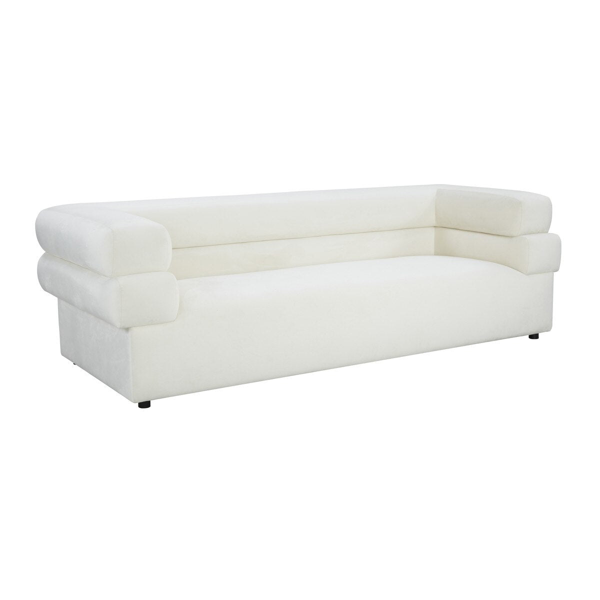 Elsa Cream Velvet Sofa Model: TOV-IHL68574