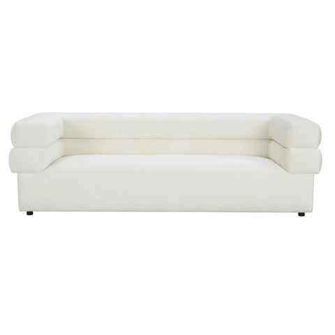 Elsa Cream Velvet Sofa Model: TOV-IHL68574