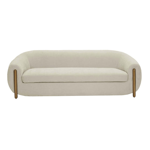 Lina Grey Textured Linen Sofa Model: TOV-IHL68674