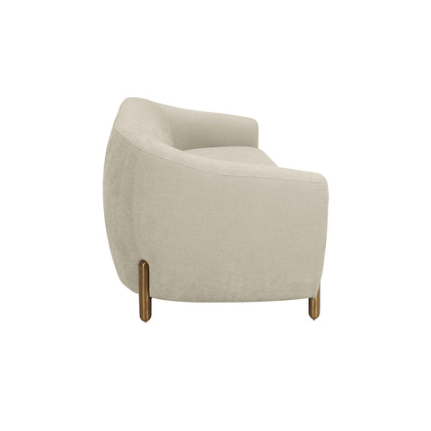 Lina Grey Textured Linen Sofa Model: TOV-IHL68674