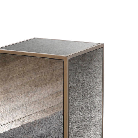 Lana Mirrored Side Table Model: TOV-IHOC44204