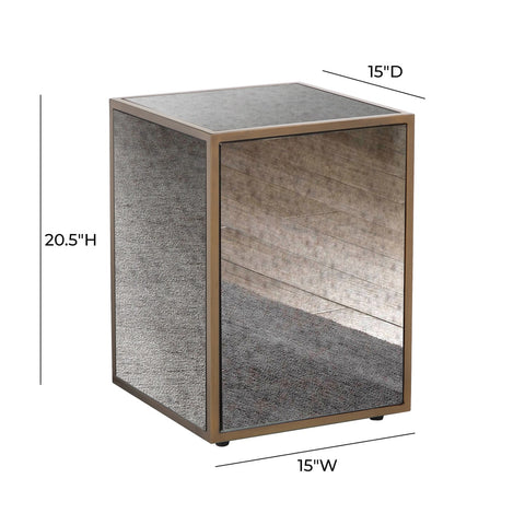 Lana Mirrored Side Table Model: TOV-IHOC44204