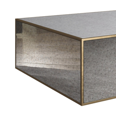 Lana Mirrored Large Coffee Table by Inspire Me! Home Decor Model: TOV-IHOC68256
