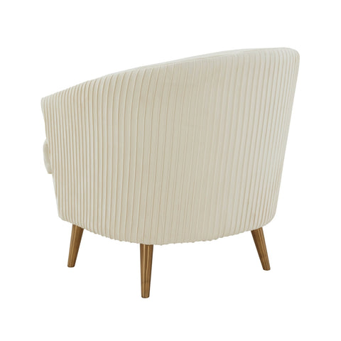 Jules Cream Velvet Accent Chair by Inspire Me! Home Decor Model: TOV-IHS68540