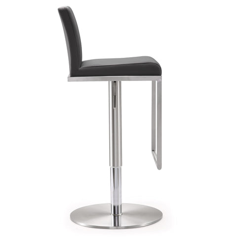 Amalfi Grey Performance Vegan Leather Adjustable Stool Model: TOV-K3616