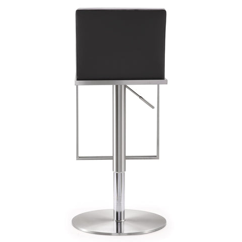Amalfi Grey Performance Vegan Leather Adjustable Stool Model: TOV-K3616