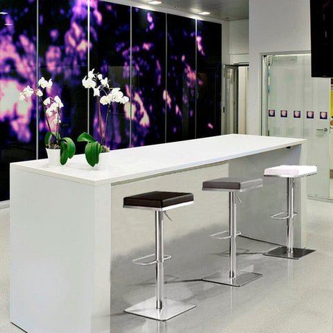 Bari Grey Steel Adjustable Barstool Model: TOV-K3621