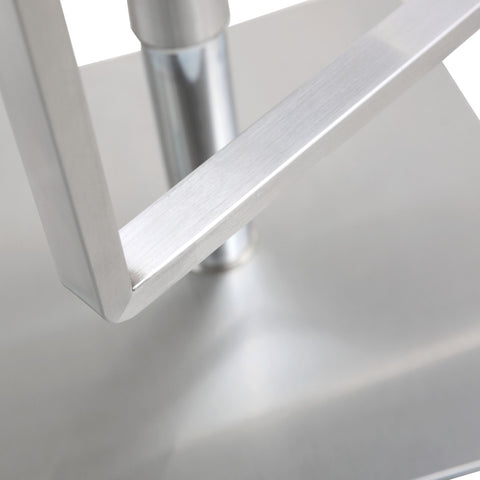 Seville Grey Performance Vegan Leather and Stainless Steel Adjustable Barstool Model: TOV-K3632