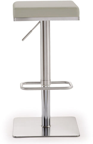 Bari Light Grey Steel Adjustable Barstool Model: TOV-K3656