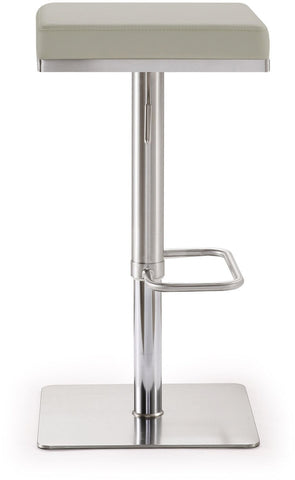 Bari Light Grey Steel Adjustable Barstool Model: TOV-K3656