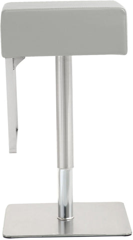 Seville Light Grey Performance Vegan Leather Adjustable Barstool Model: TOV-K3659