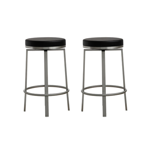 Pratt Black Swivel Counter Stool - Set of 2 Model: TOV-K3675