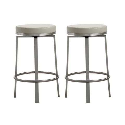 Pratt Grey Swivel Counter Stool - Set of 2 Model: TOV-K3677