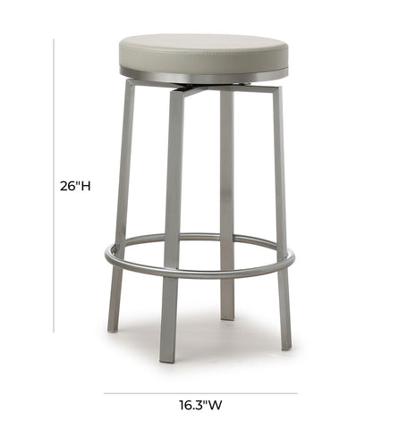 Pratt Grey Swivel Counter Stool - Set of 2 Model: TOV-K3677