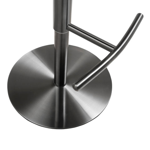 Cosmo Black Performance Vegan Leather on Black Steel Barstool Model: TOV-K3681